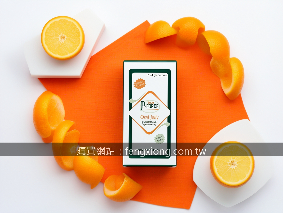 OVERHEAD FLAT LAY Instagram style. Place the Super P-FORCE Oral Jelly 7 x 4 gm S