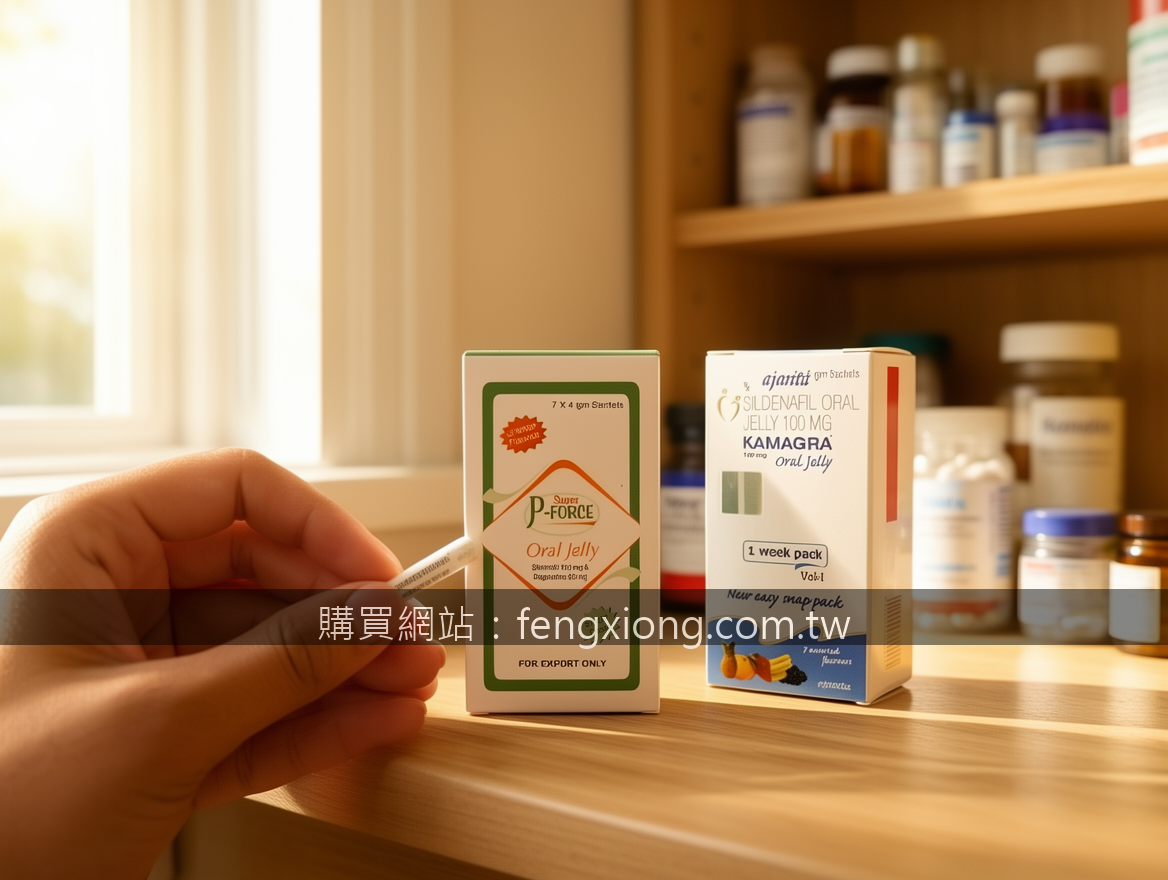 Lifestyle product photography. Place the Super P-Force Oral Jelly and Kamagra Or