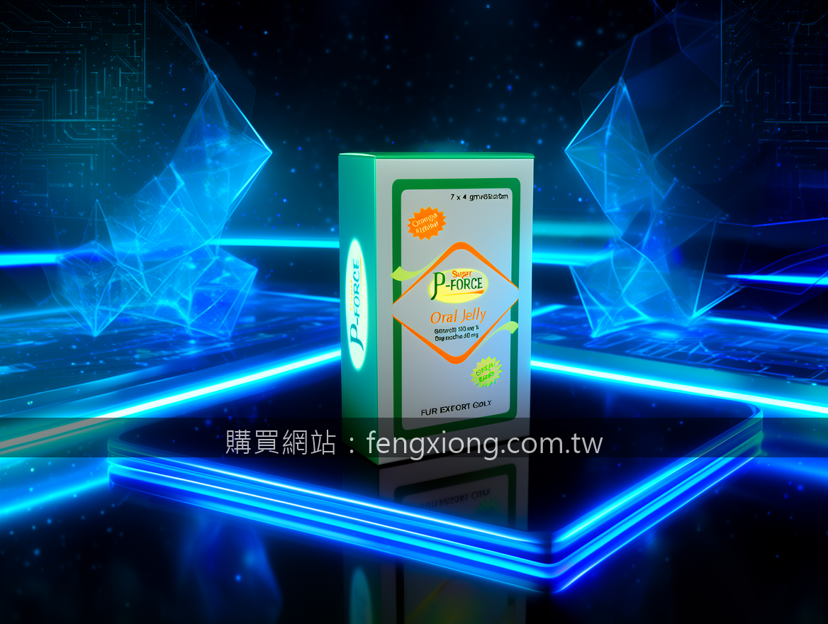 FUTURISTIC TECH with neon LED lights. Place the Super P-FORCE Oral Jelly 7 x 4 g