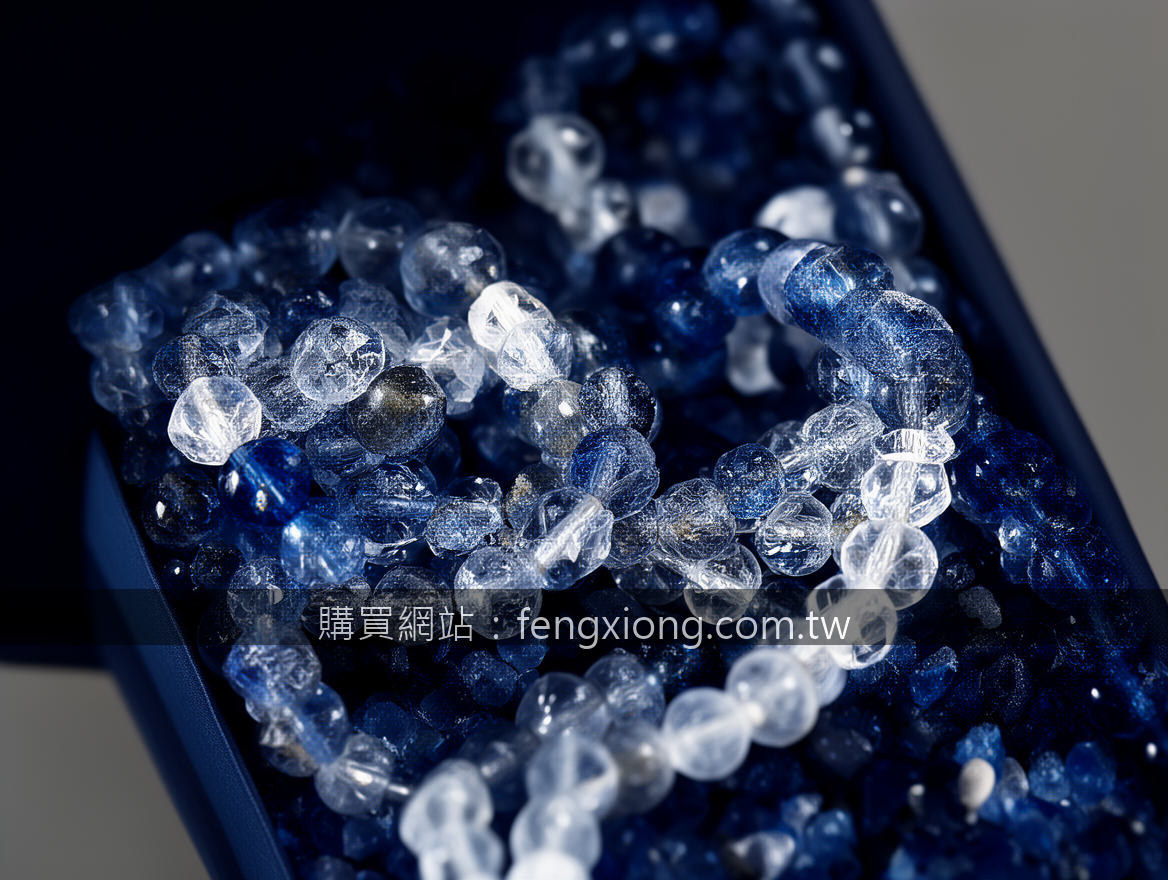 Macro crystal bracelet photography revealing natural bead details.
Subject: Plac