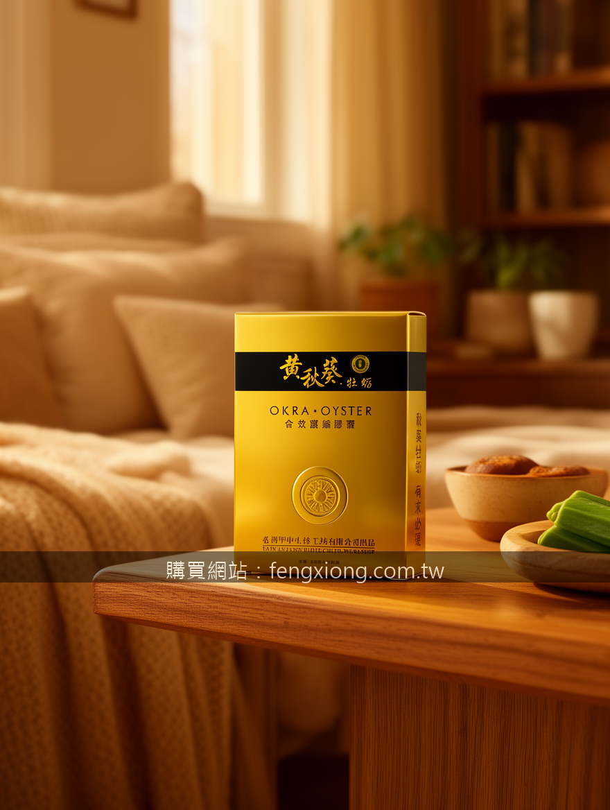 Cozy home lifestyle product photography.
Subject: Place the Okra Oyster Extract